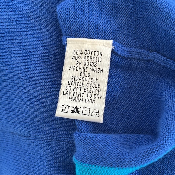 Vintage Linea by Louis Dell’Olio filigree 3 piece lined skirt suit blue green M - Picture 16 of 16